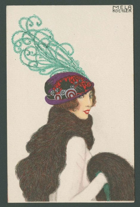 Purple and Red Hat with Green Plume